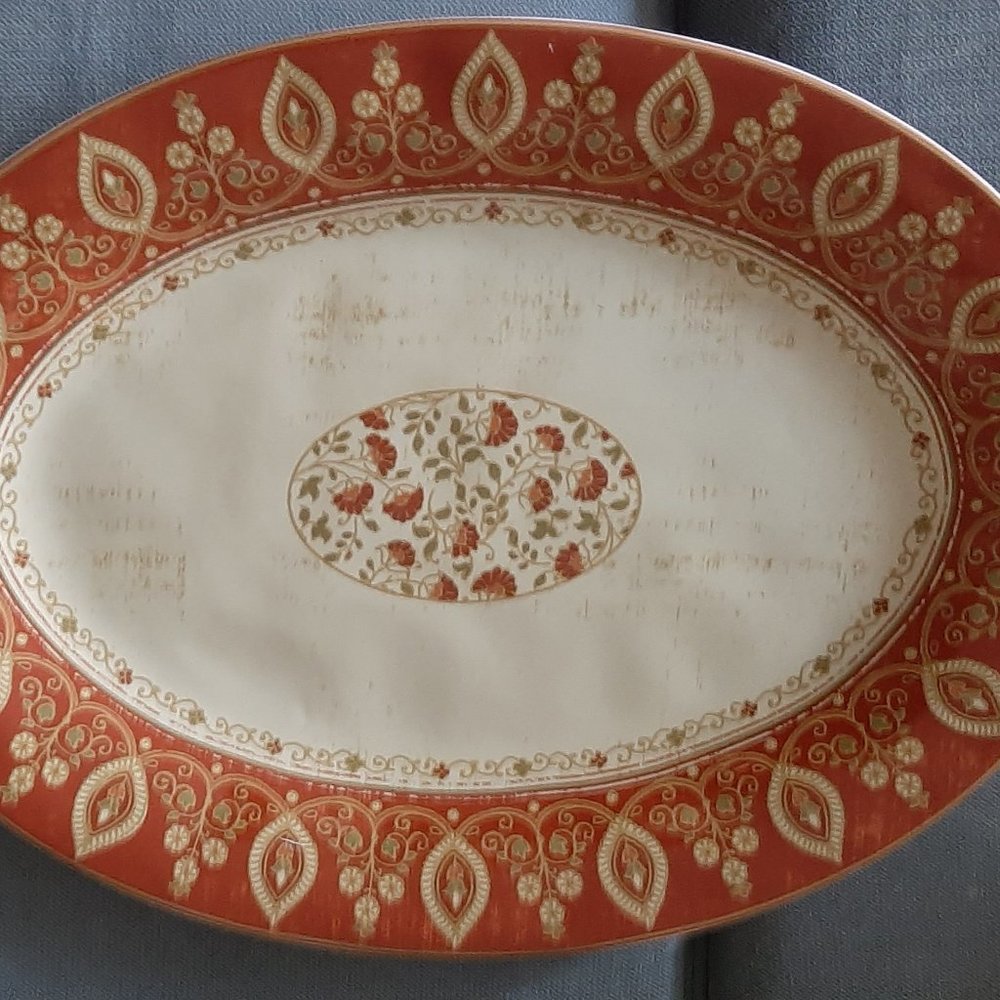 222 Fifth Kashmir searving platter